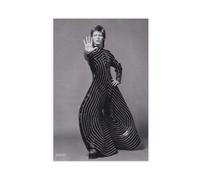 YJACED Mini poster vintage su tela, con stampa di David Bowie, Londra, 1973, decorazione per camera da letto, ufficio, stanza, regalo, dimensione: 40 x 60 cm