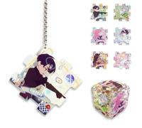 YJacuing Anime Alien Stage Duet Series Mystery Blind Bag Acrilico Portachiavi Licenza Ufficiale Pezzo Puzzle Regalo Coppia, Multicolore, Medium