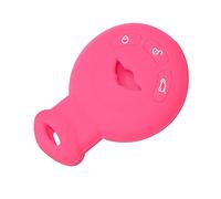YJADHU Coprichiavi 3 pulsanti Custodia portachiavi in silicone per auto Custodia protettiva per portachiavi, adatta per BMW Mini Cooper R60 R56, rosa