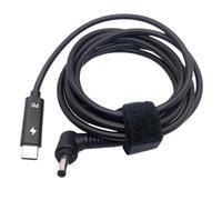 YJCEBGPED 1PCS 1.5M USB 3.1 Tipo C USB-C a DC 19V 4.0 * 1.35mm Adattatore PD Emulatore Trigger Angolato di 90 gradi