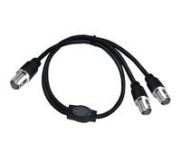 YJCEBGPED Il cavo 3C-2V BNC One Split Two da maschio a femmina viene utilizzato for la trasmissione del segnale RF della telecamera di monitoraggio del set-top box TV(1F 2M)