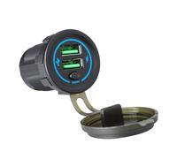 Yjcnelcr 36 W USB di Ricarica Con Interruttori Presa di Alimentazione Adattatore Per 12 V 24 V Auto Camion Barche Moto Caricatore Luce LED