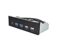 Yjcnelcr 5.25" USB 3.1 pannello frontale Hub USB 2 porte USB3.0 + 2 porte USB 2.0 + 1 porta TypeC con connettori TypeE