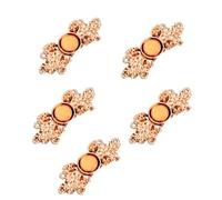 Yjcnelcr 5 pezzi bottoni in metallo cinese Cheongsam fibbia mantelle mantelle chiusure maglione cardigan cucito fibbia di collegamento