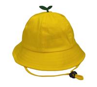 Yjcnelcr Cappello alla pescatora pieghevole per bambini, design elegante, unisex, colori assortiti, perfetto per spiaggia, viaggi, tutti i giorni, Giallo-Entro dieci anni, Taglia unica