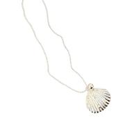Yjcnelcr Collana con ciondolo a forma di cuore alla moda color argento | Gioielli alla moda da donna, lunga catena a strati, stile coreano, accessorio con cuori minimalisti