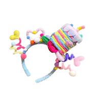 Yjcnelcr Colorato Twisted Stick Torta di Compleanno Torta Fascia Con Cartoon Star Copricapo Morbido Tessuto Accessorio Per Capelli Per Le Fest