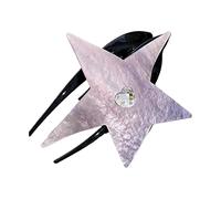 Yjcnelcr Fermagli per capelli in stile Ins Style a forma di stella da donna per coda di cavallo, delicata clip a mascella antiscivolo, design a coda di rondine, accessori per capelli per donne e
