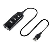 Yjcnelcr Hub USB 2.0 a 4 porte con velocità Multi USB Espansore a porta veloce Trasferimento dati USB Splitter USB per PC per adattatore hub USB per laptop