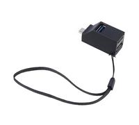 Yjcnelcr Hub USB C di tipo C a 1 USB 3.0 e 2 porte USB 2.0 per computer portatile, telefono desktop, tablet, ricarica e dati