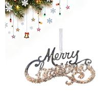 Yjcnelcr Riutilizzabile trasparente acrilico fiocco di neve ornamento con design per feste stagione decorazione resistente alle intemperie acrilico decorazione di vacanza