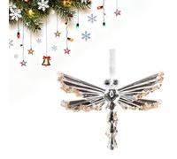 Yjcnelcr Riutilizzabile trasparente acrilico fiocco di neve ornamento con design per feste stagione decorazione resistente alle intemperie acrilico decorazione di vacanza