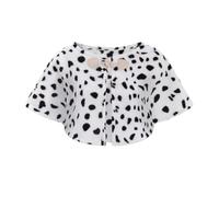 Yjcnelcr Scialle Capelet per look da travestimento a tema | Nero Bianco Spotted Shoulder Wrap, Cosplay Wear, Uso del partito