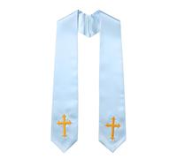 Yjcnelcr Sciarpa stola cerimonia religiosa con texture brillante | Drappo pronto per il coro, pannelli di assetto dell'oro, appello di uso adulto