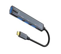 Yjcnelcr TypeC USB3.0 2.0 Adattatore 4 porte espansione dati veloce per l'efficienza dell'ufficio, supporta tastiera, mouse, hard