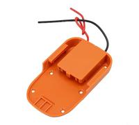 YJDOORPLAY Adattatore per batteria per RIDGID 18 V, per batterie agli ioni di litio da 18 V, cavo 12AWG, convertitore dock ABS arancione
