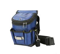 YJDOORPLAY Borsa porta attrezzi in tela, piccola tasca per attrezzi, con cintura in nylon regolabile, resistente, professionale, per elettricisti, tecnici, tessuto Oxford 600D (E)