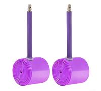 YJDOORPLAY Camera d'aria per bici da strada, 700C, 46 g, ultraleggera, in TPU, per bici da ghiaia 33-50 C, compatibile con ruote freno a disco freno a cerchione, valvole Presta da 45 mm (2 pezzi SV65)