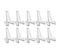 YJDOORPLAY Cavalletto a triangolo, trasparente, per sfida, medaglie, biglietti da visita, foto, piccoli piatti, musei, mostre, decorazione per la casa, negozio, battente, design stabile (L)
