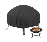 YJDOORPLAY Copertura antincendio resistente, impermeabile, resistente alle intemperie, protezione per stufe da esterni, per stufe rotonde, in poliestere traspirante antipolvere con coulisse, colore