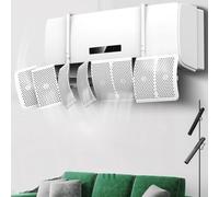 YJDOORPLAY Deflettore regolabile per condizionatore d'aria Parabrezza 8 Direzionale per Unità AC Montaggio A Parete Anti Direct Blowing Copertura di Scarico 30x90cm (Base nessun filtro)