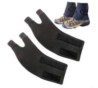 YJDOORPLAY Ghette impermeabili per escursionismo, copriscarpe da neve in silicone e nylon, protezione per le gambe, per alpinismo, trekking, sci, camminate, colore nero