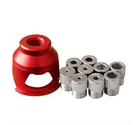 YJDOORPLAY Guida verticale per trapano con boccole da 2-10 mm per un posizionamento preciso dei fori, struttura in lega di alluminio, per fai da te e uso professionale (rosso)