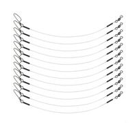 YJDOORPLAY Lenza da pesca in fluorocarbonio da 9,1 kg a 36,3 kg, con connettori a scatto per pesca d'acqua dolce e salata, invisibili, resistenti all'abrasione e ad affondamento rapido (30,5 - 15,9 kg
