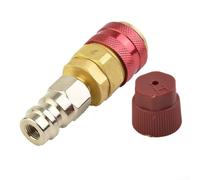 YJDOORPLAY R134A Adattatore di accoppiamento rapido di estensione laterale alta per sistema di condizionamento dell'aria dell'auto Set di manometro professionale AC Manifold Gauge Set connettore in