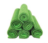 YJDOORPLAY Tappeto erboso sintetico per interni ed esterni, prato verde per giardino, patio, balcone, area per animali domestici, decorazione paesaggistica (50 x 50 cm)
