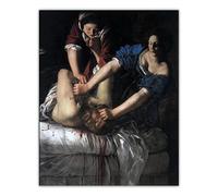Yjdppm Stampa su Tela Artemisia Gentileschi 'Giuditta che decapita Oloferne' 50x65cm Senza Cornice per Soggiorno, Camera da Letto, Cucina, Ufficio