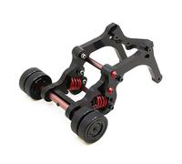 YJDTESVC Double Wheel Keel Wheelie Raise Head Bar Upgrade Parts for 1/5 Traxxas XMAXX X-MAXX Accessories(Zwart)