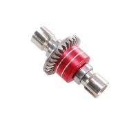YJDTESVC for MJX Hyper Go 1/16 16207 H16BM-PL 1/14 14210 H14BM 14301-02-03 RC Cars Parts Differenziale Anteriore e Posteriore in Metallo Migliorato(Rood)