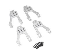 YJDTESVC for MN 1/12 MN128 MN86 G500 RC Car Supporto Ammortizzatore Anteriore Posteriore in Metallo Torre di aggiornamento Ammortizzatori Anteriori Posteriori(Silver)