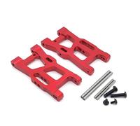 YJDTESVC Parti di Auto RC Bracci di Sospensione Anteriori Bracci oscillanti in Metallo for Wltoys 1/14 144010 144001 144002 1/12 124016 124017 124018 124019(Rood)