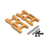 YJDTESVC Parti di Auto RC Bracci di Sospensione Anteriori Bracci oscillanti in Metallo for Wltoys 1/14 144010 144001 144002 1/12 124016 124017 124018 124019(Gold)