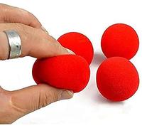 Yjemle 10 pz Red Magic Soft Red Sponge Ball Close-Up Classical Street Comedy Piccola palla magica trucco puntelli (4,5 cm) forniture magiche