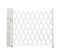 YJEUZCD Acciaio Inossidabile Forbici Porta, Pieghevole Sicurezza Cancello, Industriale Retrattile Traffico Barricata, Collegabile Scuole Fisarmonica Cancello Con Ruote(150x700cm/59.1x275.6in)