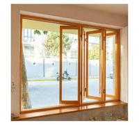 YJEUZCD Alluminio A Libro Finestra per Casa, Fisarmonica Pieghevole Bicchiere Finestra, Orizzontale Finestra per caffè Cucina, All'aperto Finestra per Sbarra Terrazza(130x100cm)