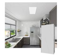 YJEUZCD Alluminio Soffitto Piastrelle, Interno Housetop Liscio Installazione Pannello, Ufficio Cucina Decorare Copertina Foglio, Soffitti per Sospeso Griglia(Gray-C,15pcs-30x60cm)