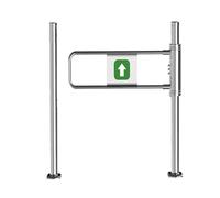 YJEUZCD Chiusura Automatica Sicurezza Cancello Per Negozio Biblioteca, Supermercato Metallo 1 Via Importa Esportazione Altalena Porta, Cassiere Contatore Porta(Silver-D,39.3x39.3in)