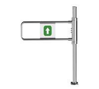 YJEUZCD Chiusura Automatica Sicurezza Cancello Per Negozio Biblioteca, Supermercato Metallo 1 Via Importa Esportazione Altalena Porta, Cassiere Contatore Porta(Silver-B,35.4x39.3in)