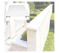 YJEUZCD Davanzale del Muro Fiutare Gocciolamento Tagliare, Alluminio Muretto Basso Lampeggiante per Acqua Piovana Riflusso Prevenzione, Protettivo Copertura per Confine(22x100cm/8.7x39.4in)