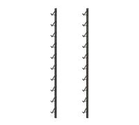 YJEUZCD Espositore per Piastrelle da Pavimento, Montaggio A Parete Obliquo Pavimento Legno Scaffale del Banco Mostra, Ferro Espositore Piatti Porta Campioni (Colore : Nero, Taglia : Card Slot 8.4in