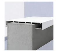 YJEUZCD Gocciolamento Linea Striscia per Muro Annusare, All'aperto Parte Superiore del Esterno sull'Orlo Gocciolatoio, Lampeggiante per Confine, Acqua Piovana Deviatore Copertura(18x70cm/7.1x27.6in)