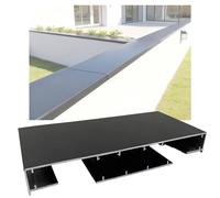YJEUZCD Gocciolamento Linea Striscia per Parte Superiore del Muro, Esterno Goccia di Pioggia sull'Orlo Guardia, Decorativo Lampeggiante per Confine(30x160cm/11.8x63.0in)