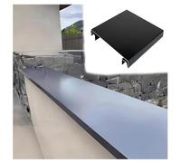 YJEUZCD Gocciolamento Piatto per Muro, Alluminio Muretto Basso Gocciolamento Lampeggiante, Protettivo Copertura per Confine Muro, Personalizzabile Deviatore Deflettore(16x80cm/6.3x31.5in)