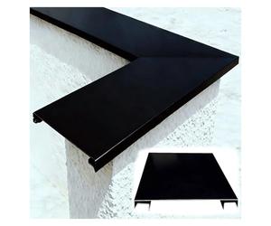 YJEUZCD Gocciolamento sull'Orlo Lampeggiante per Confine Muro, Personalizzabile Deviatore Applicabile, Parte Superiore del Decorativo Copertina Deflettore, All'aperto Striscia(15x100cm/5.9x39.4in)