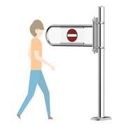 YJEUZCD Metallo Altalena Cancello Per Supermercato Ingresso Sicurezza, Ingresso Sicurezza Porta, Automatico Chiusura Unidirezionale Porta Per Biblioteca(21.6x39.3in/55x100cm)