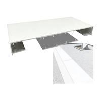 YJEUZCD Metallo Parte Superiore del Muro Gocciolamento Linea Tetto Deflettore, Esterno Goccia di Pioggia sull'Orlo Guardia, Balcone Patio Decorativo Lampeggiante per Confine(22x80cm/8.7x31.5in)